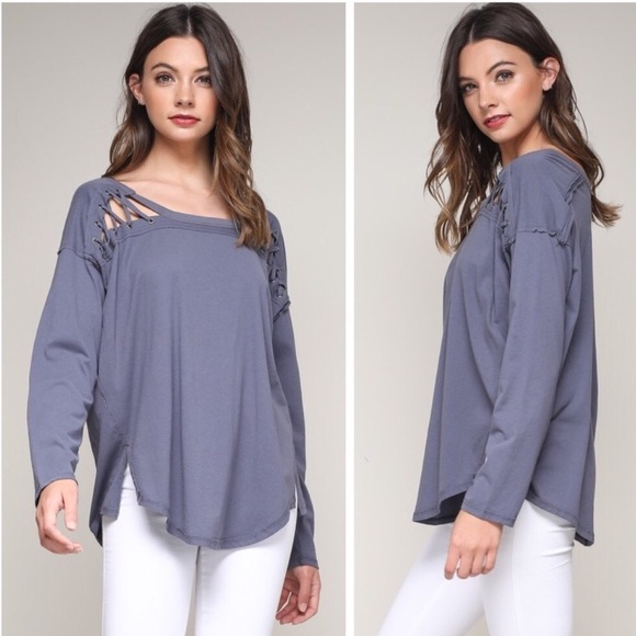 Mustard Seed Tops - SALE❣️🎉 Host Pick🎉 Boutique Blouse w/ Cutout Detail